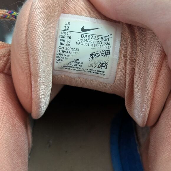 Nike Cosmic Unity Floral Apricot Agate/Black-Lime Glow DA6725-800 Shoes Size 12 - Picture 9 of 9